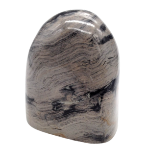 Jasper dalle sfumature argentate e venature delicate.