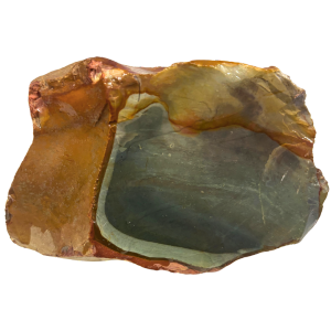 Jasper con striature colorate che ricordano il mare.