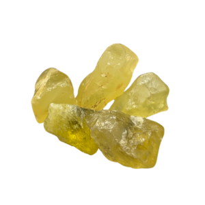 Quarzo Limone trasparente e brillante, con un colore giallo vivace e sfaccettature luminose.