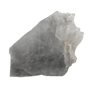 Quarzo grigio traslucido con sfumature delicate
