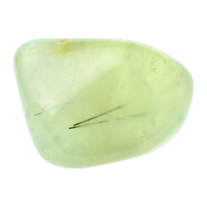 Minerale verde chiaro con una superficie liscia e delicata.