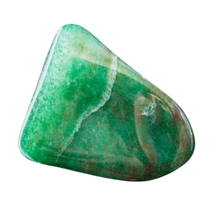 Pietra verde con scintillii dorati dovuti a inclusioni minerali.