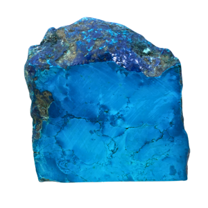 Pietra Blue Magnesite liscia, con tonalità azzurro cielo e venature chiare, usata per favorire la calma e la consapevolezza.