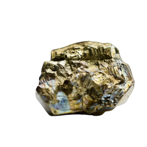 Pirite dorata brillante, simile all'oro.