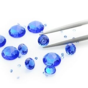 SIAMITE COLOR SPINELLO BLU SANTORINI, TAGLIO BRILLANTE