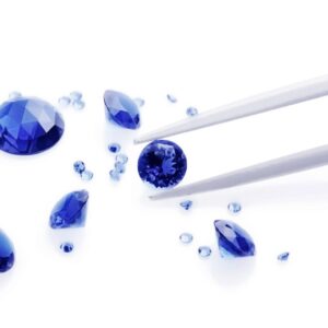 SIAMITE COLOR ZAFFIRO BLU VIVIDO, TAGLIO BRILLANTE