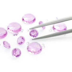 SIAMITE COLOR MORGANITE ROSA VIOLACEO, TAGLIO BRILLANTE